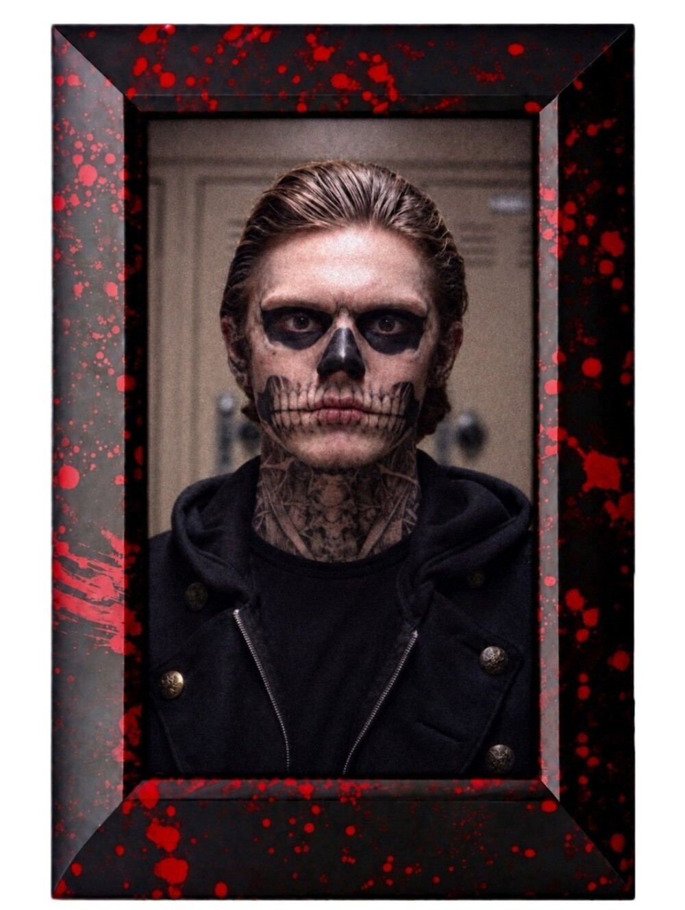 tate langdon american horror H Murder House Story Ahs Goth Gothic Framed Art